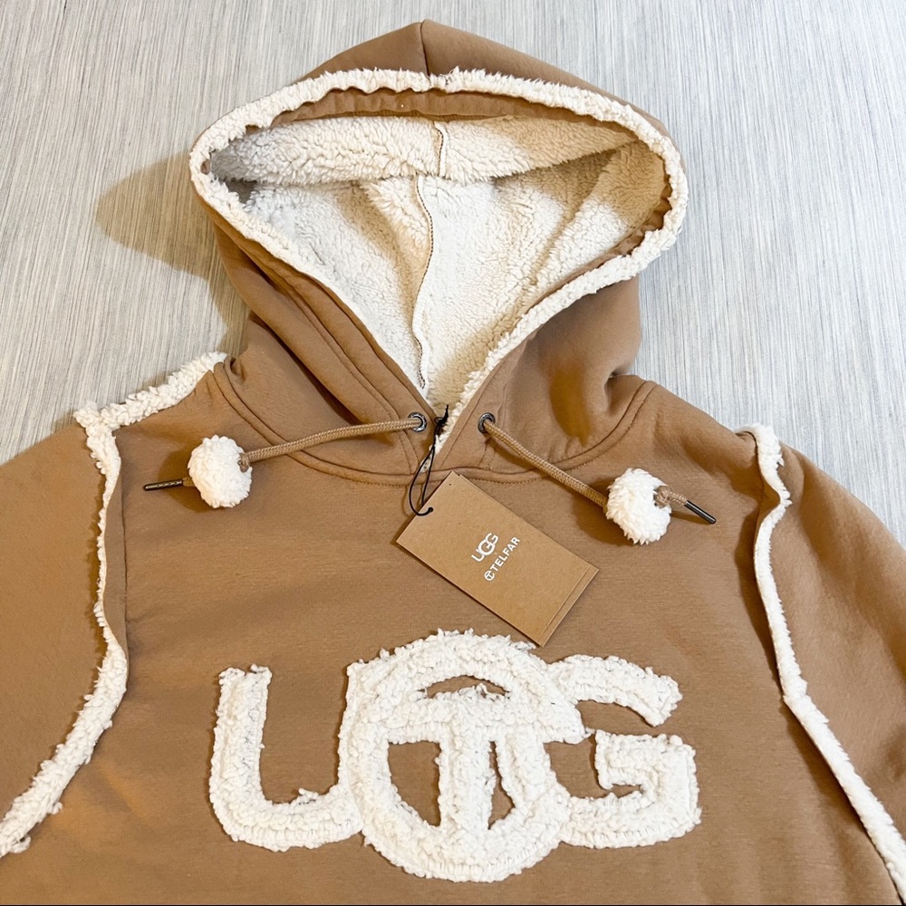 UGG x TELFAR Logo Hoodie in Chestnut NWT -IN HAND 🔥🔥😳 - Picture 4 of 16